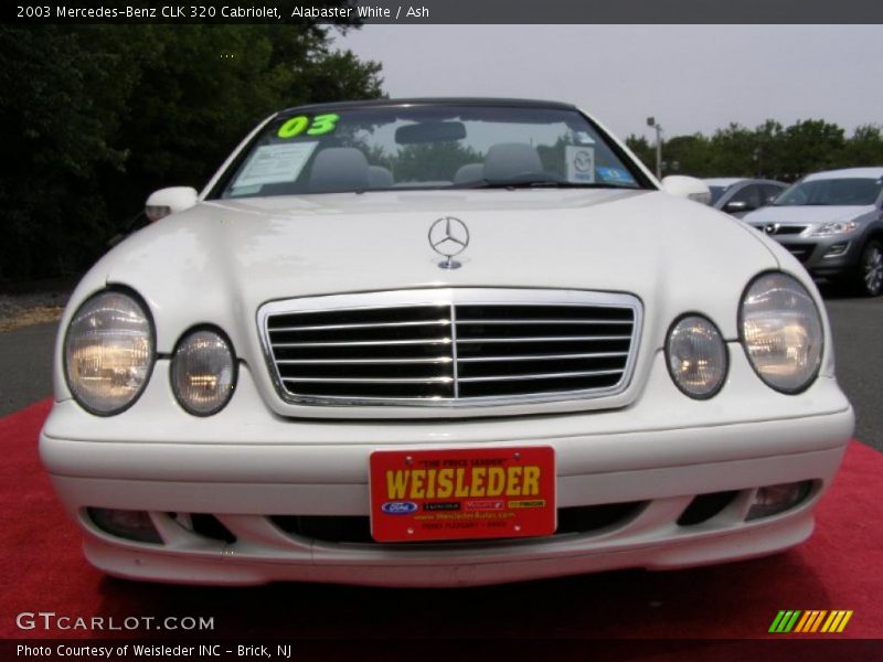 Alabaster White / Ash 2003 Mercedes-Benz CLK 320 Cabriolet