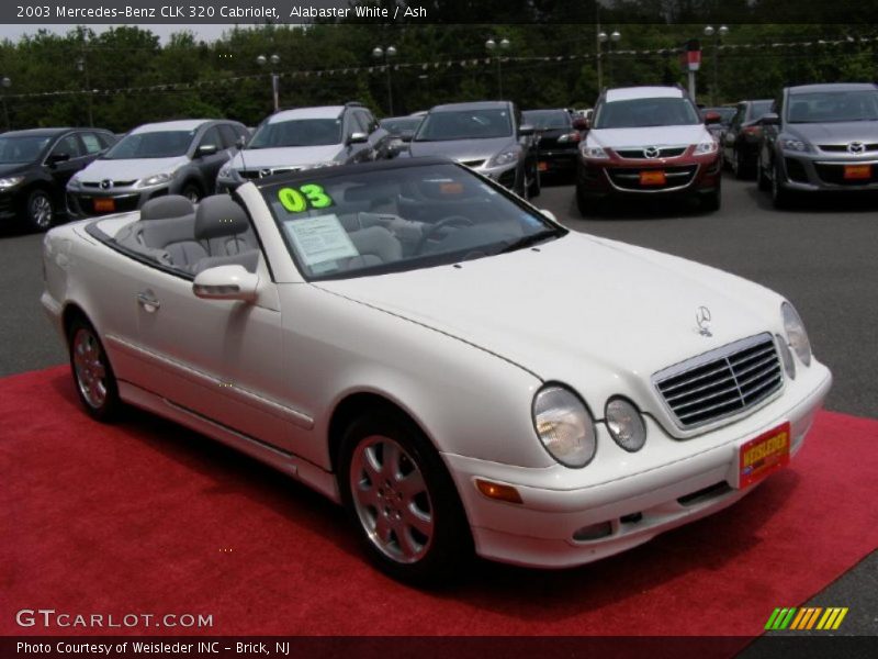 Alabaster White / Ash 2003 Mercedes-Benz CLK 320 Cabriolet