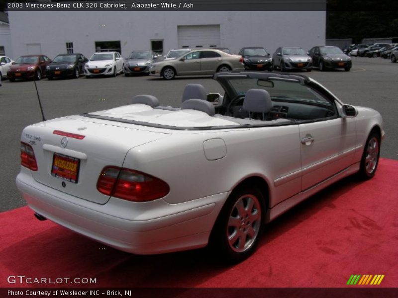 Alabaster White / Ash 2003 Mercedes-Benz CLK 320 Cabriolet