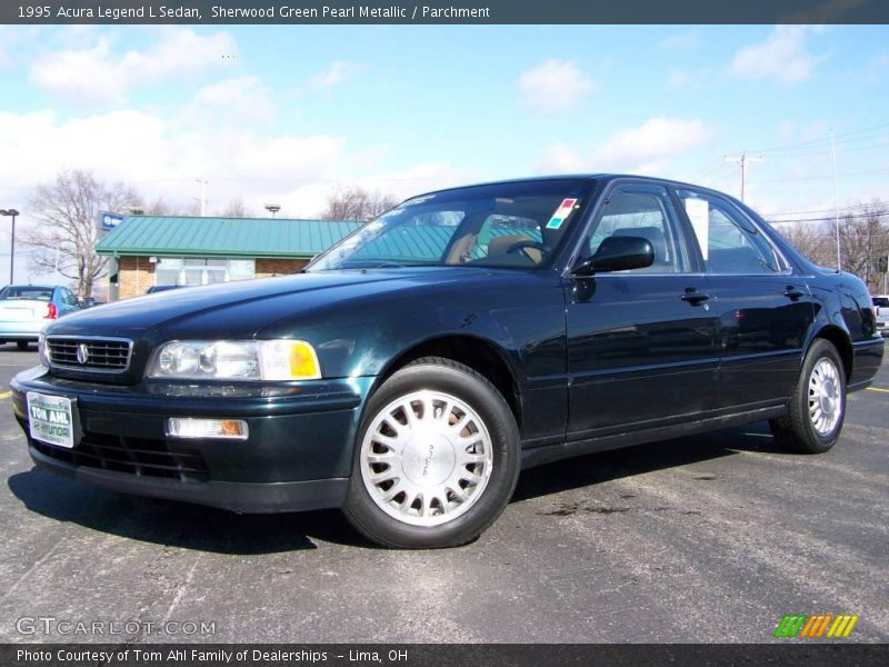 Sherwood Green Pearl Metallic / Parchment 1995 Acura Legend L Sedan