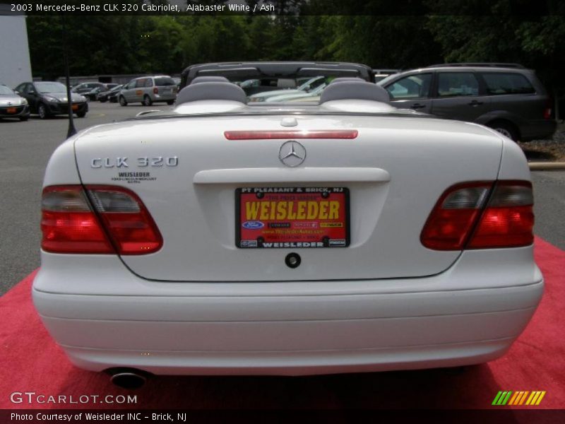 Alabaster White / Ash 2003 Mercedes-Benz CLK 320 Cabriolet