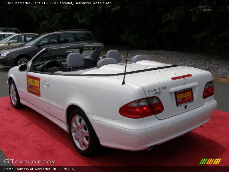 Alabaster White / Ash 2003 Mercedes-Benz CLK 320 Cabriolet