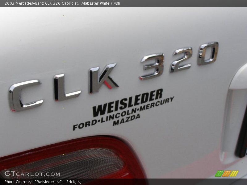 Alabaster White / Ash 2003 Mercedes-Benz CLK 320 Cabriolet