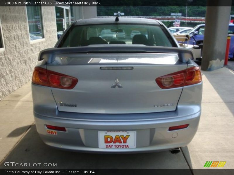 Apex Silver Metallic / Black 2008 Mitsubishi Lancer GTS