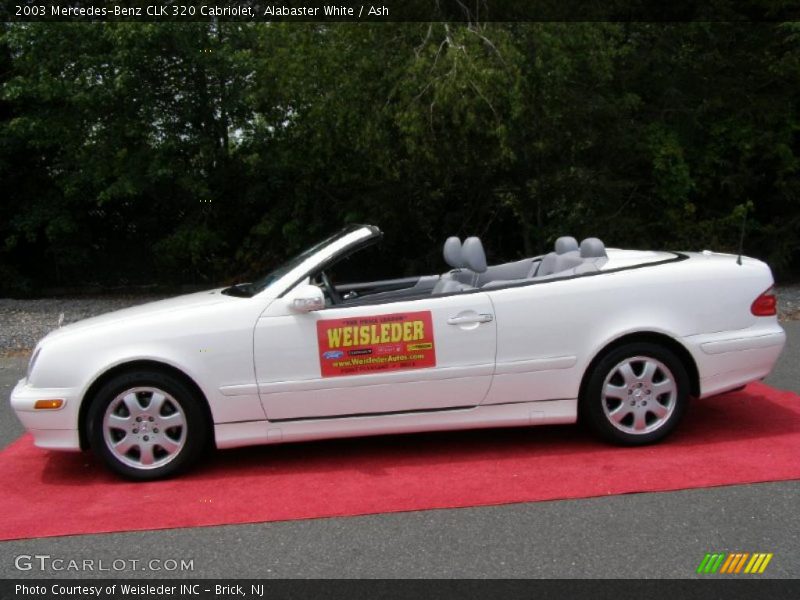 Alabaster White / Ash 2003 Mercedes-Benz CLK 320 Cabriolet