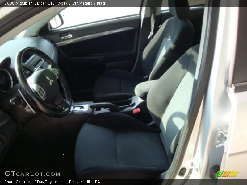 Apex Silver Metallic / Black 2008 Mitsubishi Lancer GTS