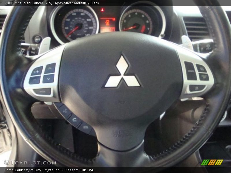Apex Silver Metallic / Black 2008 Mitsubishi Lancer GTS