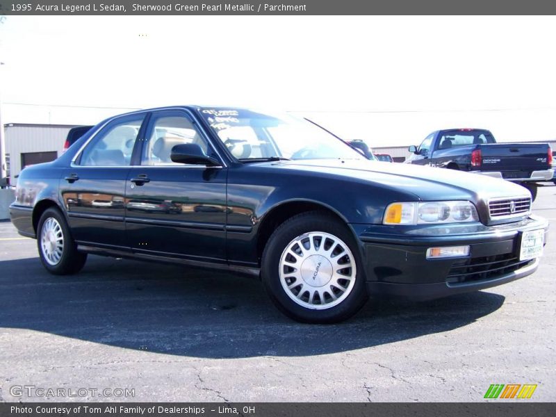 Sherwood Green Pearl Metallic / Parchment 1995 Acura Legend L Sedan