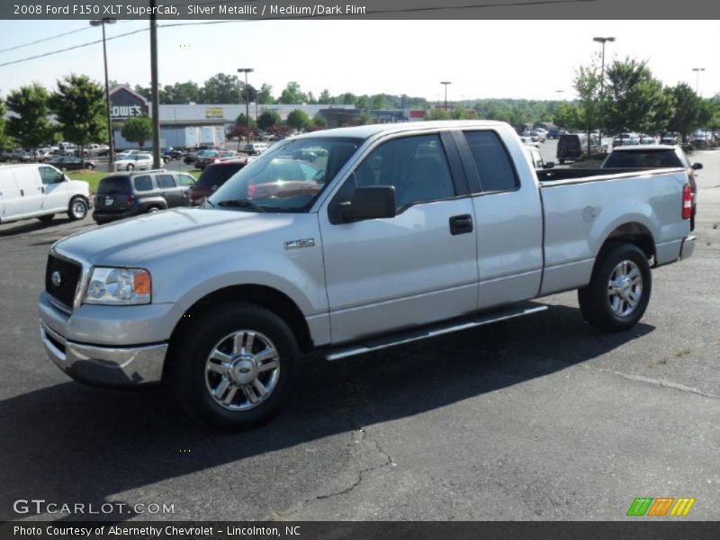Silver Metallic / Medium/Dark Flint 2008 Ford F150 XLT SuperCab