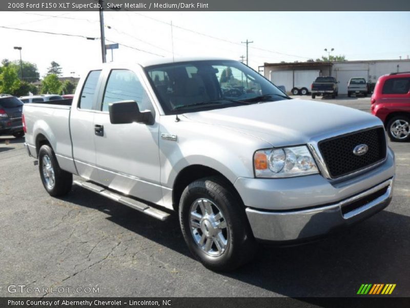Silver Metallic / Medium/Dark Flint 2008 Ford F150 XLT SuperCab