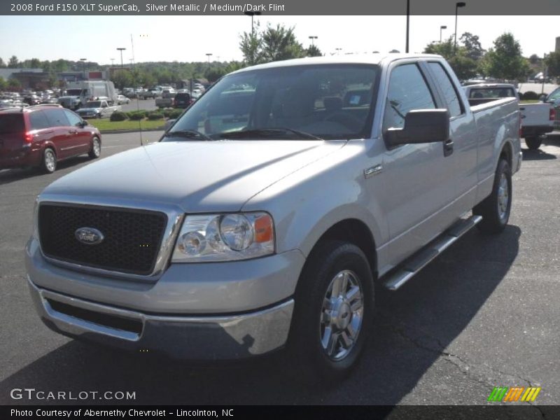 Silver Metallic / Medium/Dark Flint 2008 Ford F150 XLT SuperCab