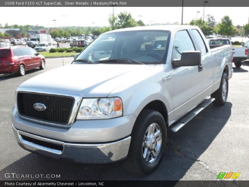Silver Metallic / Medium/Dark Flint 2008 Ford F150 XLT SuperCab