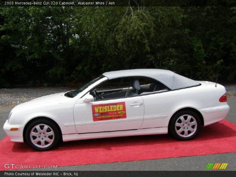 Alabaster White / Ash 2003 Mercedes-Benz CLK 320 Cabriolet