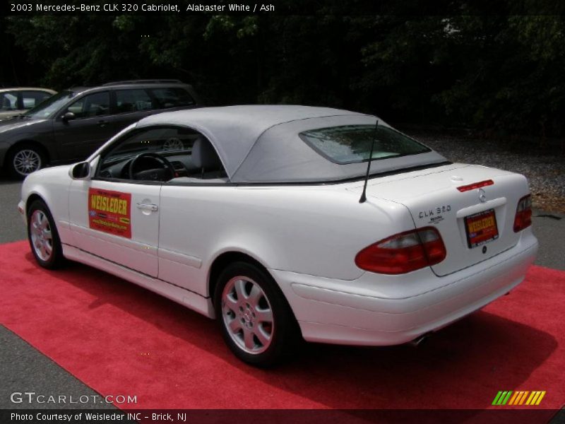 Alabaster White / Ash 2003 Mercedes-Benz CLK 320 Cabriolet