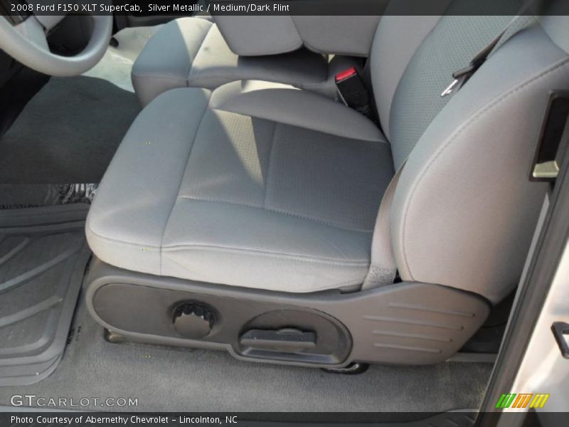 Silver Metallic / Medium/Dark Flint 2008 Ford F150 XLT SuperCab