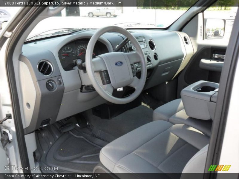 Silver Metallic / Medium/Dark Flint 2008 Ford F150 XLT SuperCab