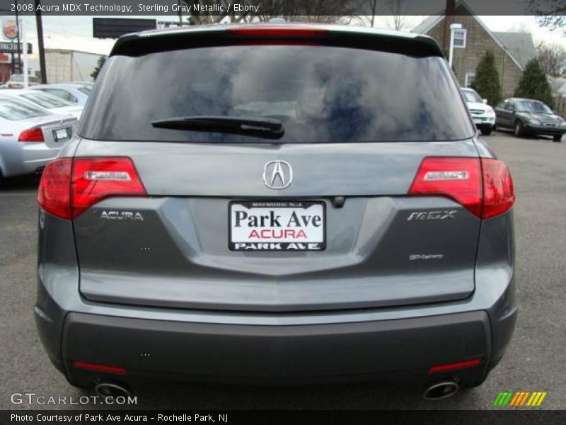Sterling Gray Metallic / Ebony 2008 Acura MDX Technology