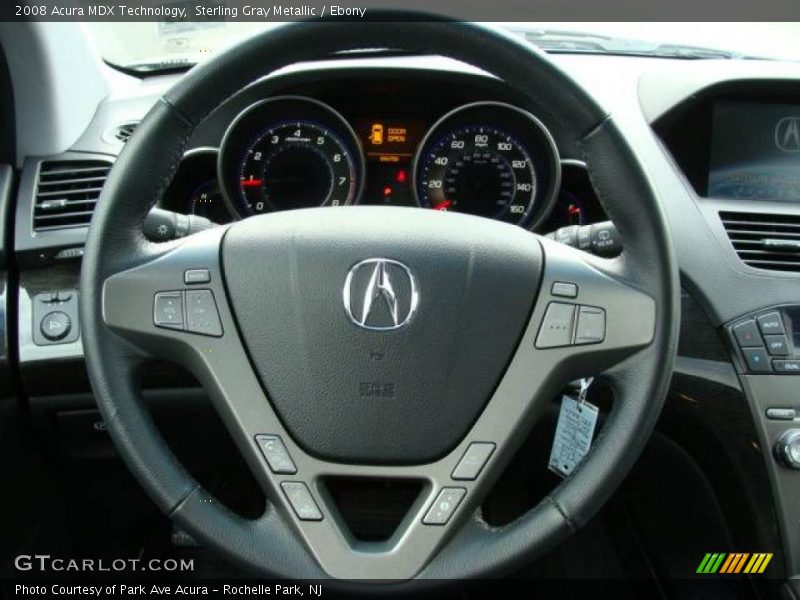 Sterling Gray Metallic / Ebony 2008 Acura MDX Technology