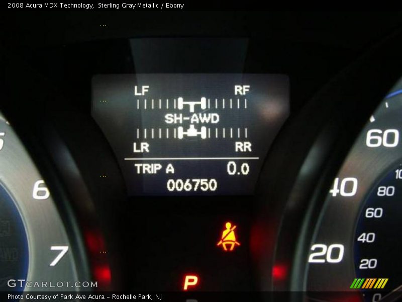 Sterling Gray Metallic / Ebony 2008 Acura MDX Technology