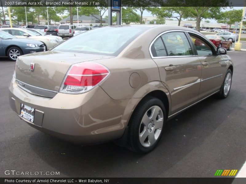 Bronzed Pewter Metallic / Tan 2007 Saturn Aura XE