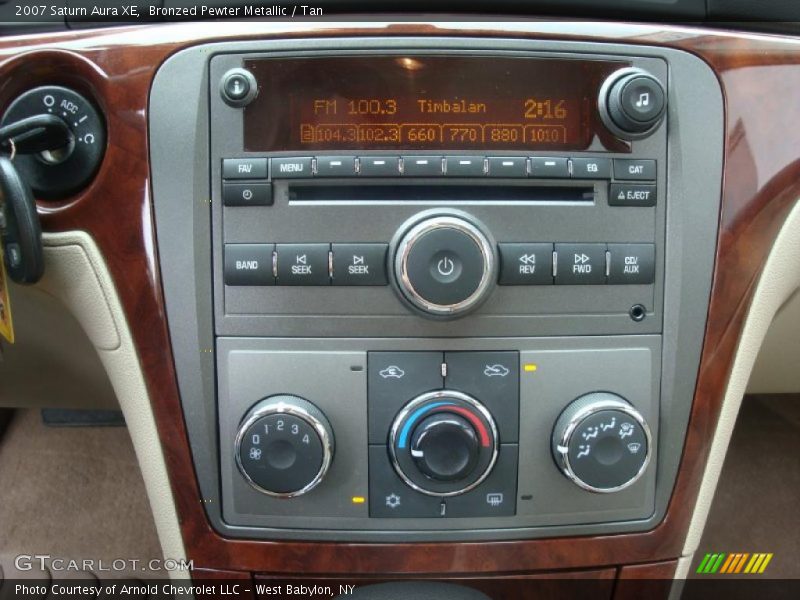 Bronzed Pewter Metallic / Tan 2007 Saturn Aura XE