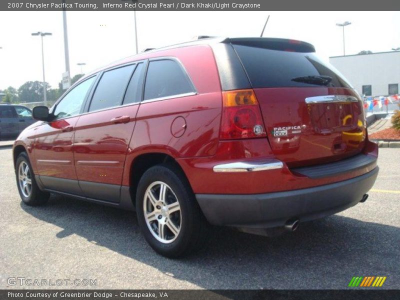 Inferno Red Crystal Pearl / Dark Khaki/Light Graystone 2007 Chrysler Pacifica Touring