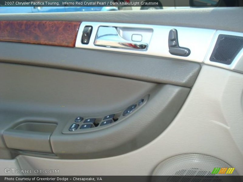 Inferno Red Crystal Pearl / Dark Khaki/Light Graystone 2007 Chrysler Pacifica Touring