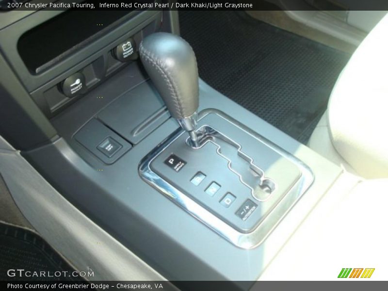 Inferno Red Crystal Pearl / Dark Khaki/Light Graystone 2007 Chrysler Pacifica Touring