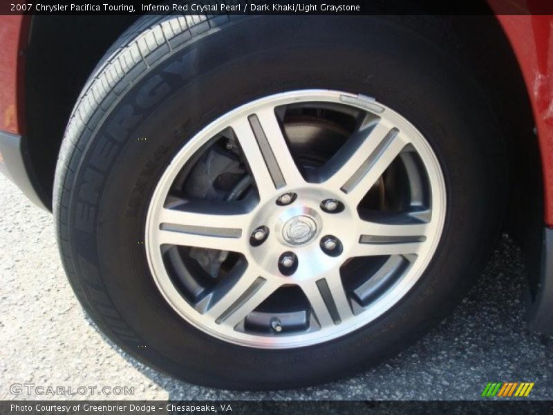 Inferno Red Crystal Pearl / Dark Khaki/Light Graystone 2007 Chrysler Pacifica Touring