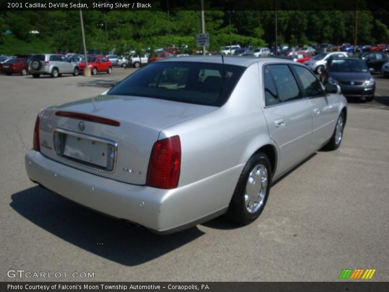 Sterling Silver / Black 2001 Cadillac DeVille Sedan