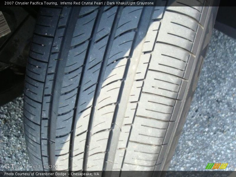 Inferno Red Crystal Pearl / Dark Khaki/Light Graystone 2007 Chrysler Pacifica Touring