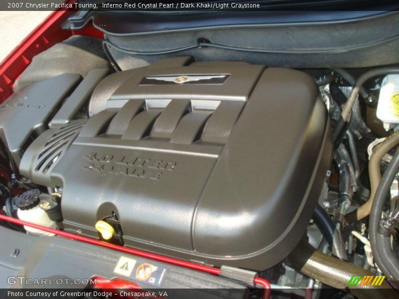 Inferno Red Crystal Pearl / Dark Khaki/Light Graystone 2007 Chrysler Pacifica Touring