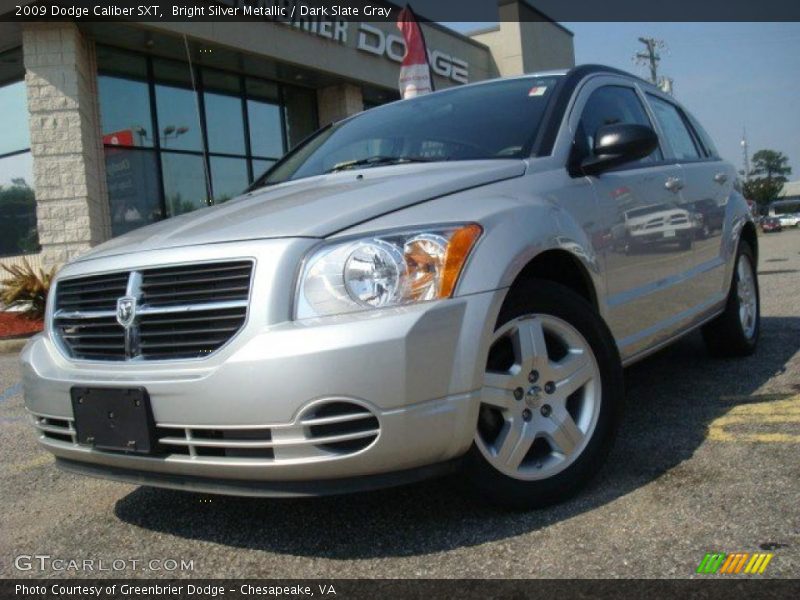 Bright Silver Metallic / Dark Slate Gray 2009 Dodge Caliber SXT