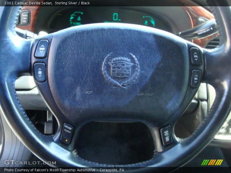 Sterling Silver / Black 2001 Cadillac DeVille Sedan