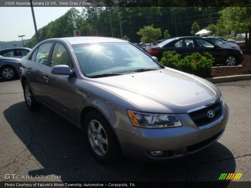 Steel Gray / Gray 2006 Hyundai Sonata LX V6