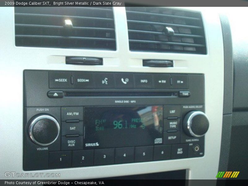 Bright Silver Metallic / Dark Slate Gray 2009 Dodge Caliber SXT