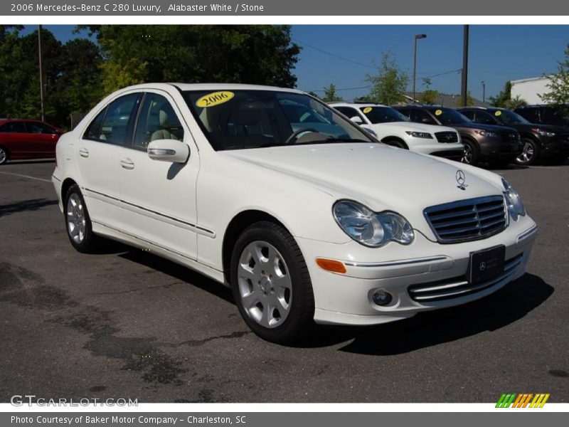 Alabaster White / Stone 2006 Mercedes-Benz C 280 Luxury