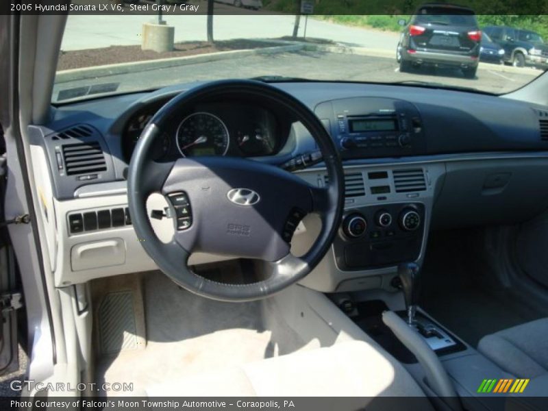 Steel Gray / Gray 2006 Hyundai Sonata LX V6