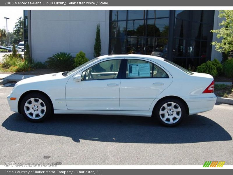 Alabaster White / Stone 2006 Mercedes-Benz C 280 Luxury