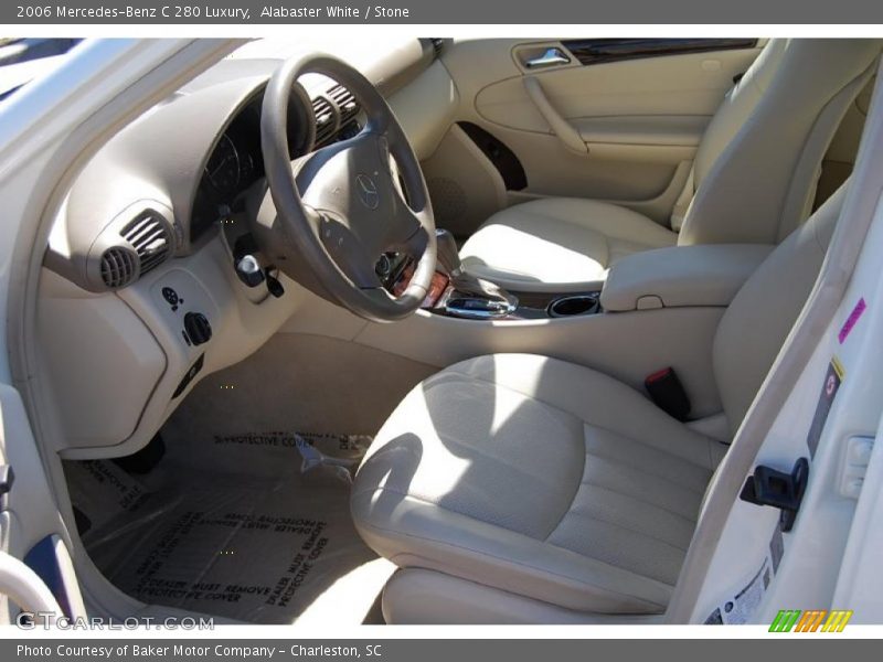 Alabaster White / Stone 2006 Mercedes-Benz C 280 Luxury
