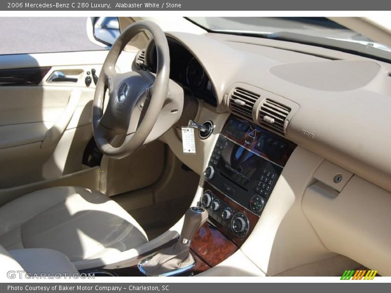 Alabaster White / Stone 2006 Mercedes-Benz C 280 Luxury