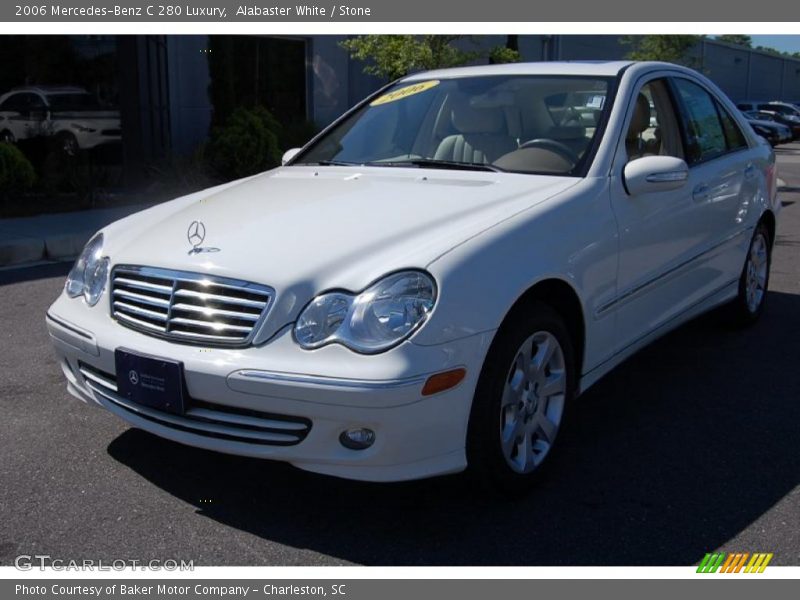Alabaster White / Stone 2006 Mercedes-Benz C 280 Luxury
