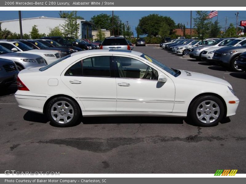 Alabaster White / Stone 2006 Mercedes-Benz C 280 Luxury