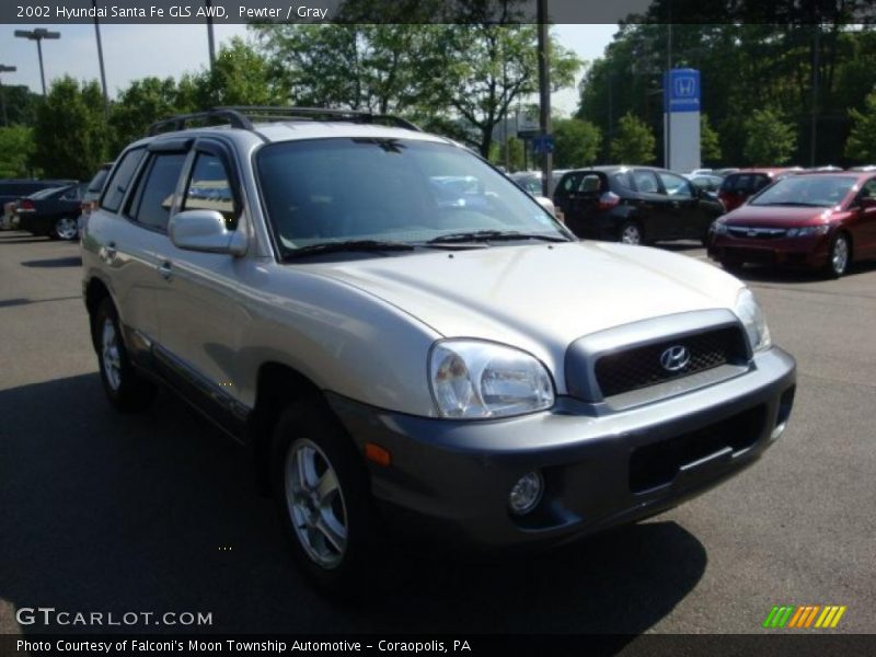 Pewter / Gray 2002 Hyundai Santa Fe GLS AWD