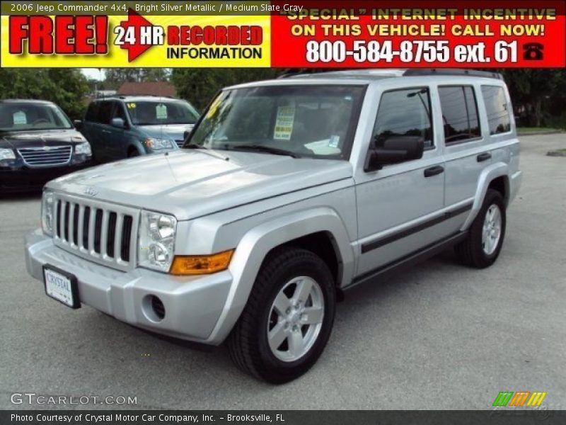 Bright Silver Metallic / Medium Slate Gray 2006 Jeep Commander 4x4