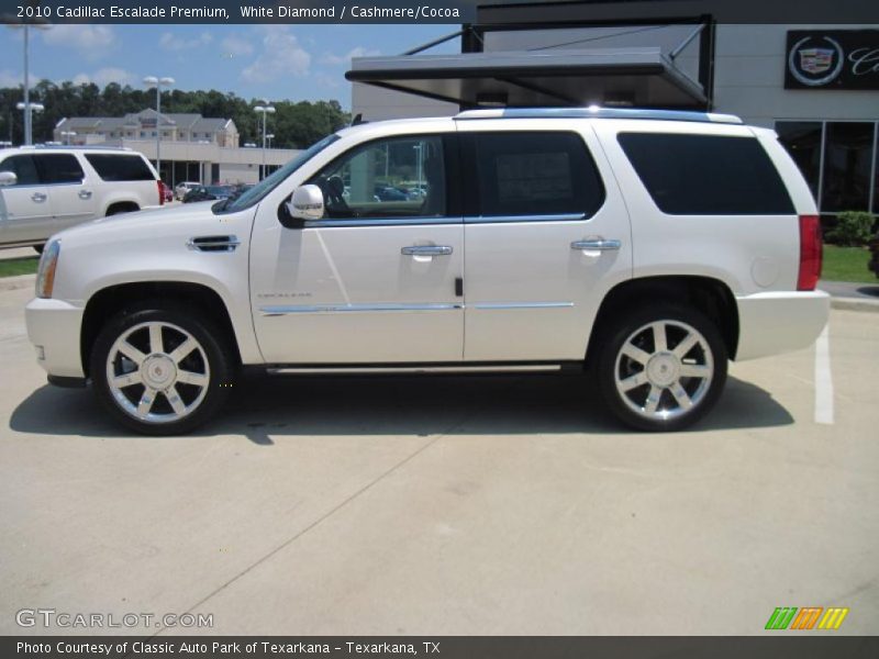 White Diamond / Cashmere/Cocoa 2010 Cadillac Escalade Premium