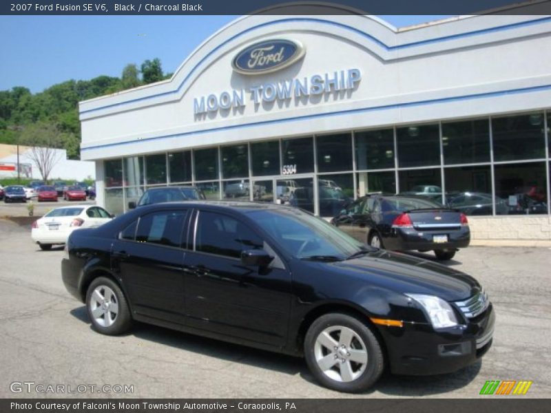 Black / Charcoal Black 2007 Ford Fusion SE V6