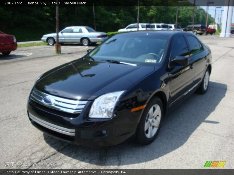 Black / Charcoal Black 2007 Ford Fusion SE V6