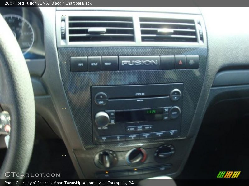 Black / Charcoal Black 2007 Ford Fusion SE V6