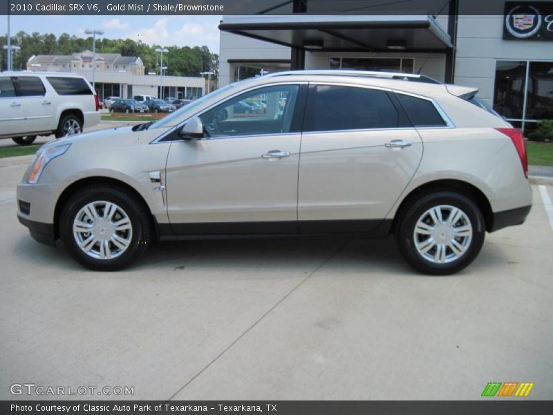 Gold Mist / Shale/Brownstone 2010 Cadillac SRX V6